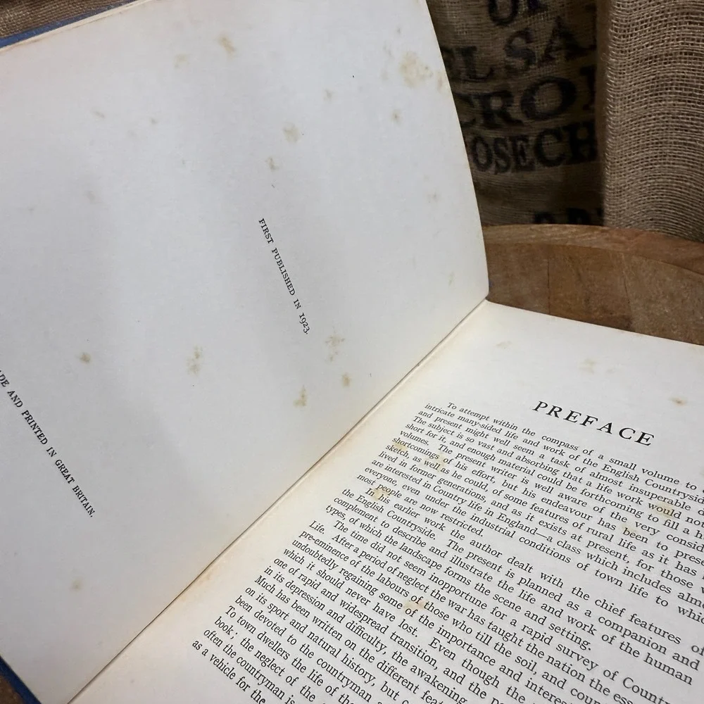 1923 English Country Life and Work Pulbrook First Edition Antique Book
